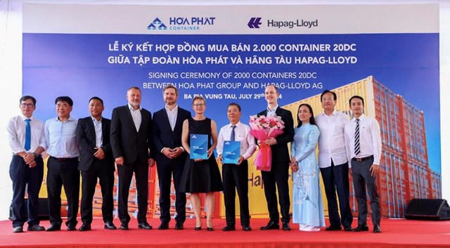 Hòa Phát cung cấp 2.000 container 'Made in Vietnam' cho hãng tàu lớn của Đức
