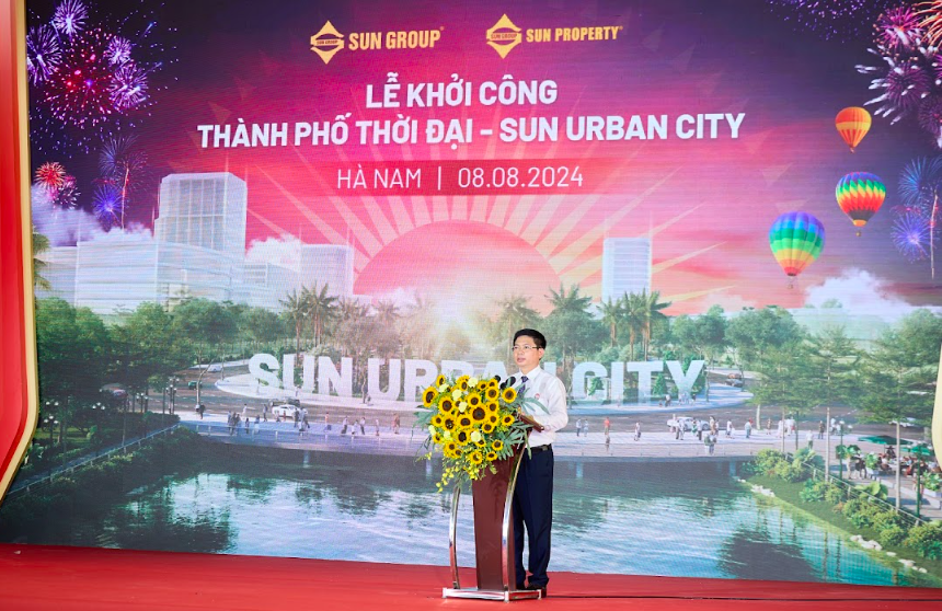 Khởi công dự án Đô thị thời đại - Sun Urban City quy mô 35.000 tỷ đồng do Sun Group đầu tư tại Hà Nam