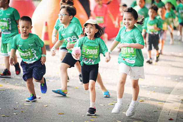 Bùng nổ đường đua Mastercard Kids Run 2024