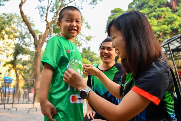 Bùng nổ đường đua Mastercard Kids Run 2024