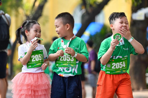 Bùng nổ đường đua Mastercard Kids Run 2024