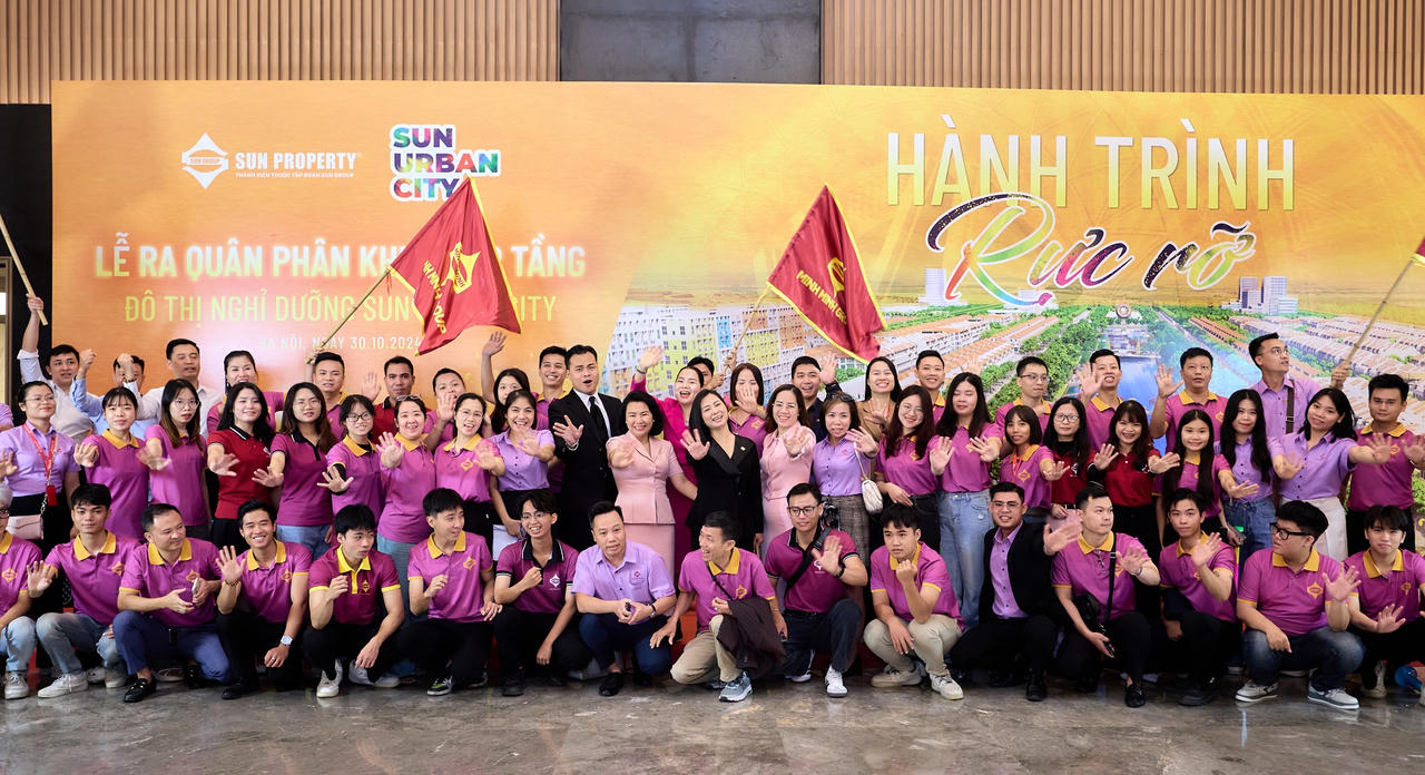Lượng sales áp đảo xung kích trong lễ ra quân phân khu thấp tầng Đô thị nghỉ dưỡng của Sun Group tại Hà Nam