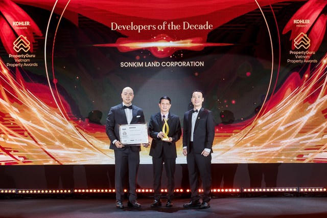 SonKim Land được vinh danh là 'chủ đầu tư của thập kỷ' tại Giải thưởng Bất động sản Việt Nam PropertyGuru 2024 