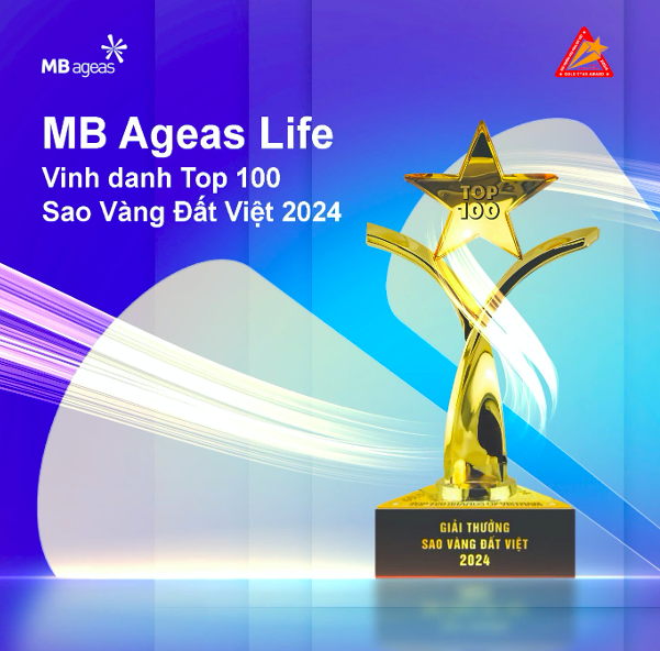 MB Ageas Life lọt Top 100 Giải thưởng Sao Vàng Đất Việt 2024