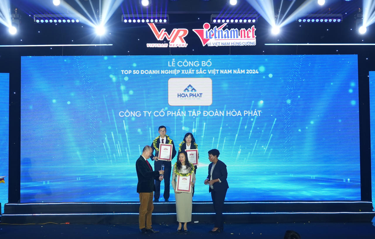 Tập đoàn Hòa Phát 10 năm liền trong Top 10 doanh nghiệp tư nhân lớn nhất Việt Nam 