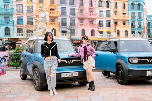 Hội chị em nô nức 'check in' cùng dàn VinFast VF 3, sẵn sàng tranh tài cuộc thi độc bản