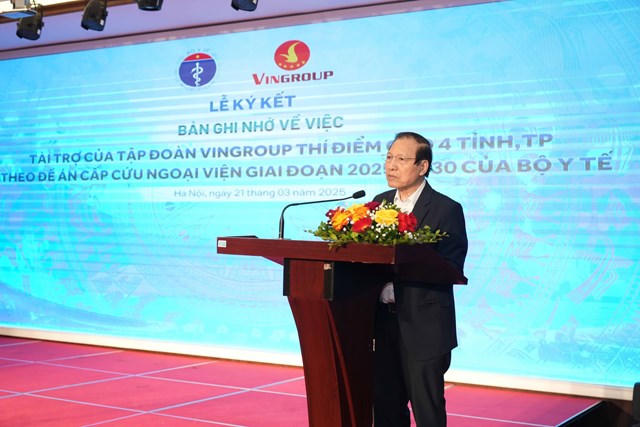 Vingroup tài trợ 1.000 tỷ đồng cho "Đề án cấp cứu ngoại viện cấp quốc gia'