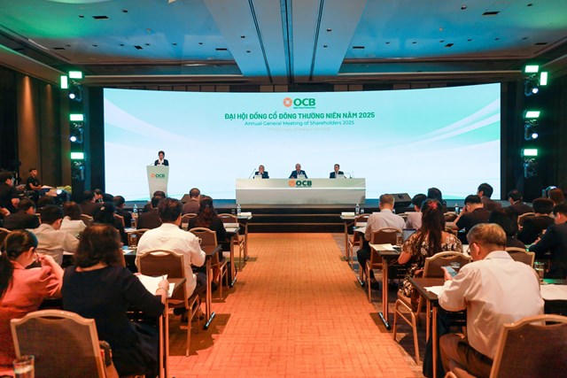 ĐHĐCĐ OCB: Tăng vốn điều lệ lên 26.631 tỷ đồng, thực hiện chia cổ tức tiền mặt và bầu thành viên HĐQT nhiệm kỳ 2025 - 2030