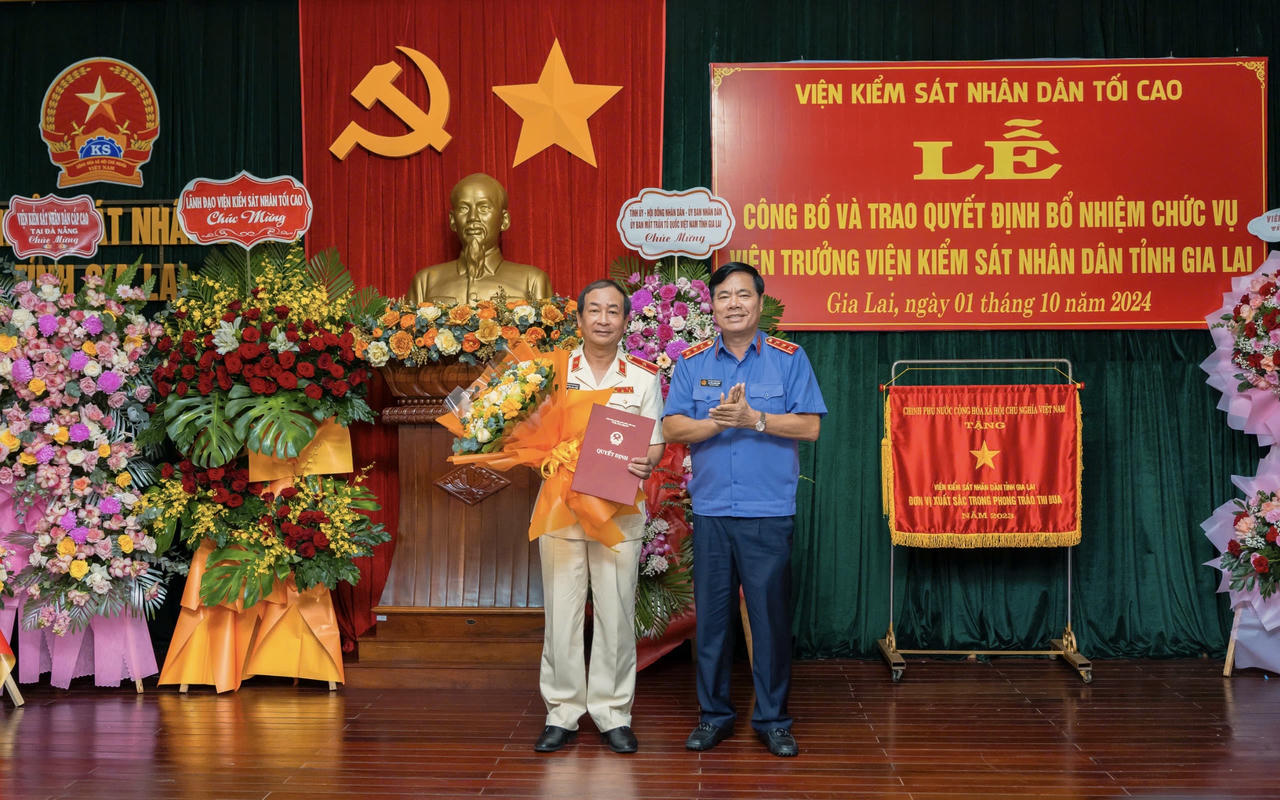 Công bố quyết định bổ nhiệm Viện trưởng VKSND tỉnh Gia Lai