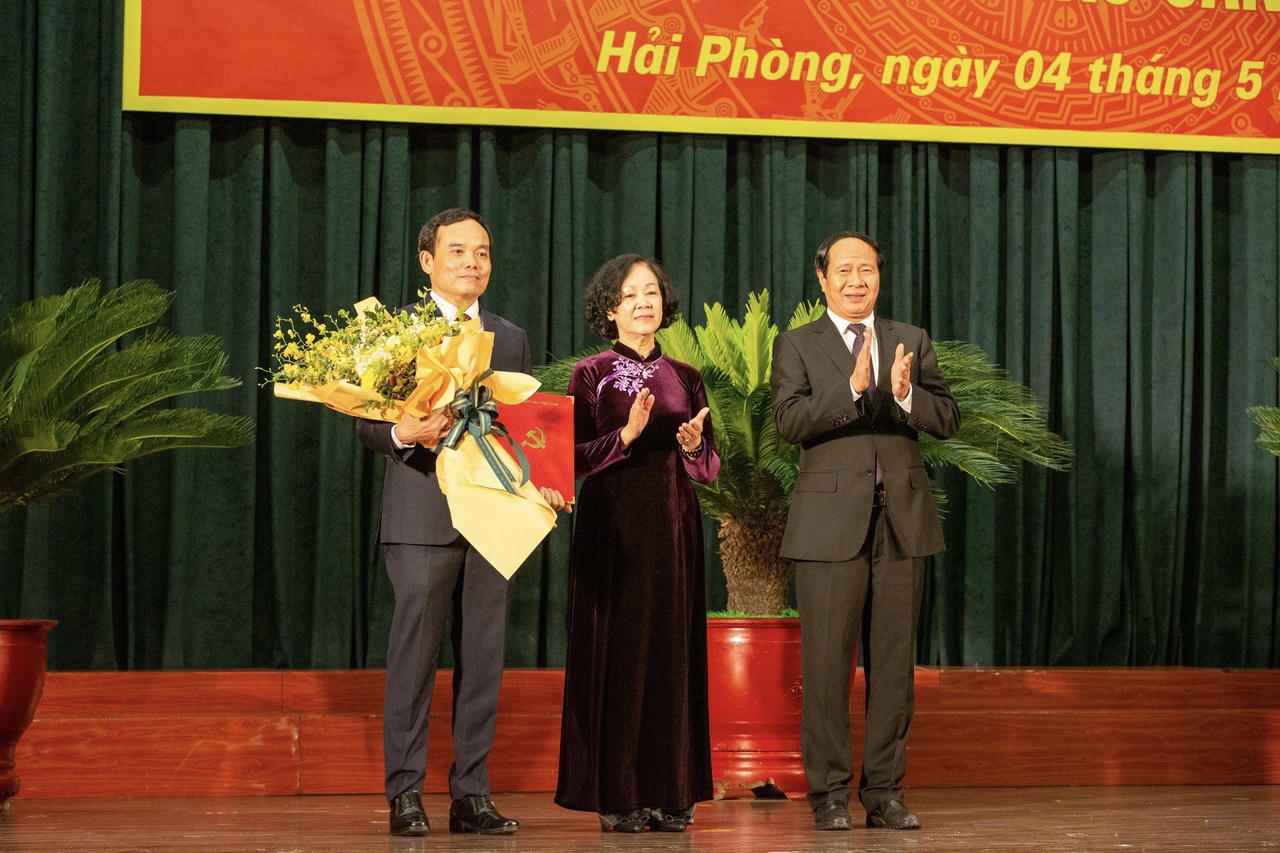 Ông Trần Lưu Quang nhận quyết định làm Bí thư Thành uỷ Hải Phòng
