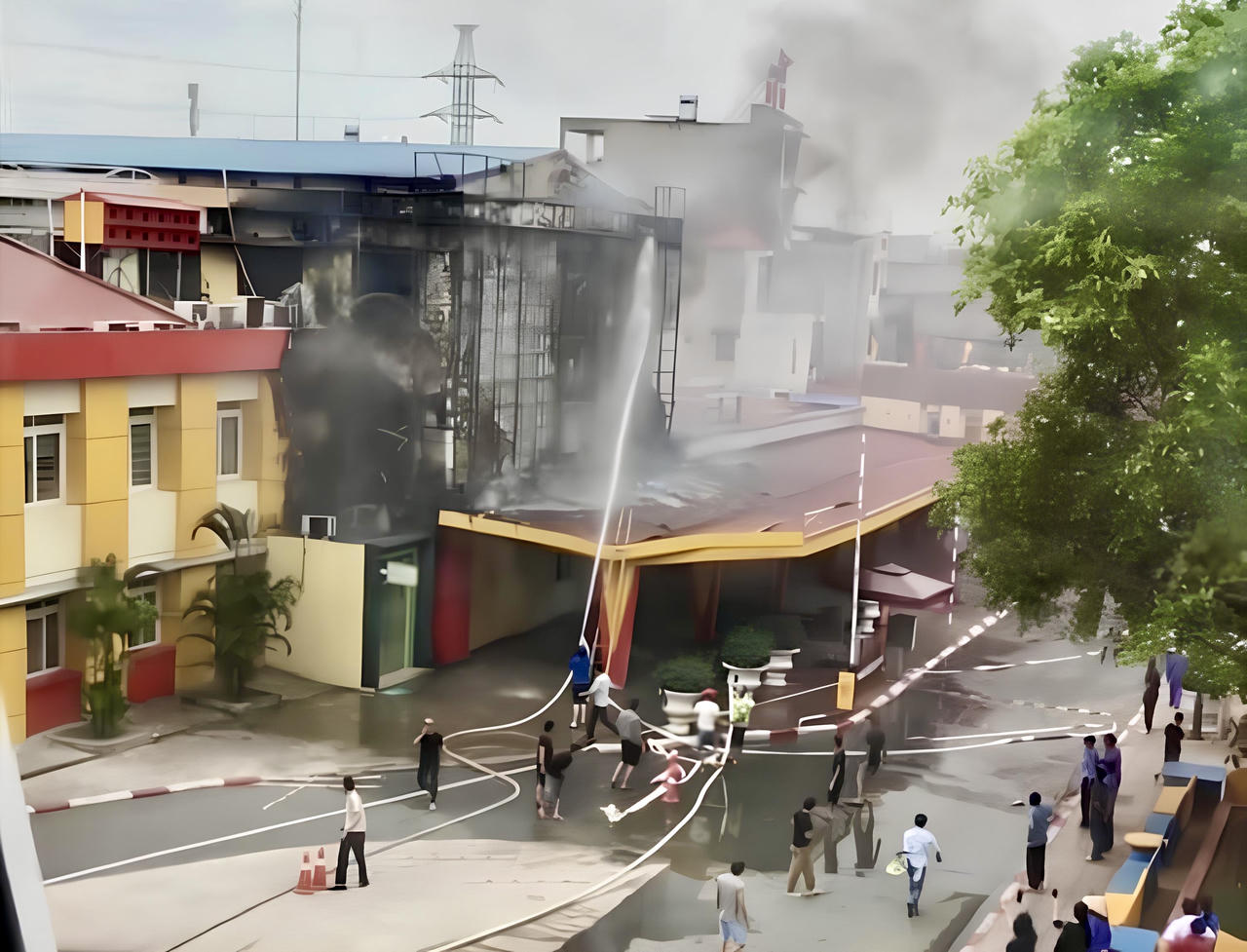 Cháy tại bệnh viện Trẻ em Hải Phòng