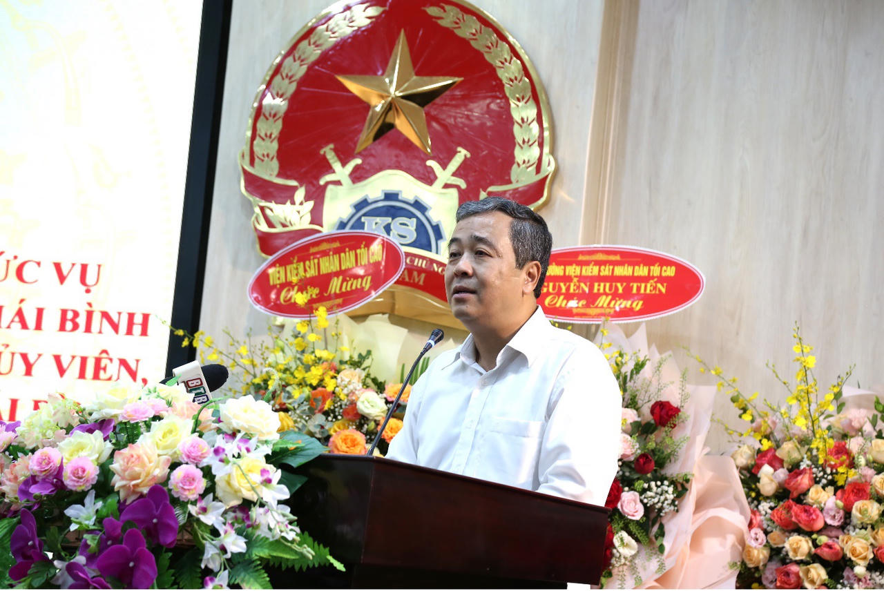 Ông Phạm Viết Vượng giữ chức vụ Viện trưởng VKSND tỉnh Thái Bình