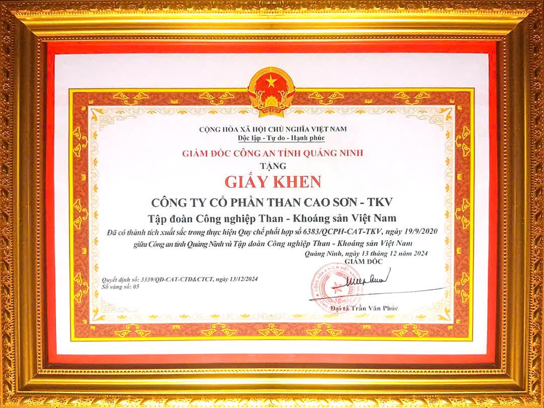 Than Cao Sơn phát huy tinh thần “Kỷ luật và Đồng tâm” của người thợ mỏ