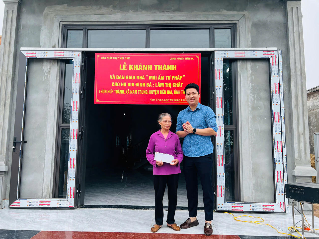 Báo Pháp luật Việt Nam trao “Mái ấm Tư pháp" tại huyện Tiền Hải, Thái Bình