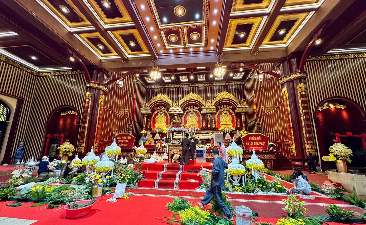 Yên Tử chuẩn bị chu đáo cho sự kiện tôn trí, chiêm bái Xá lợi Đức Phật