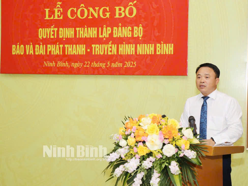 Thành lập Đảng bộ Báo và Đài Phát thanh - Truyền hình Ninh Bình