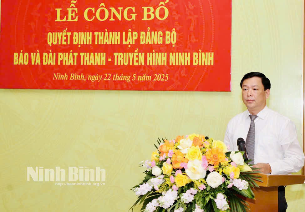 Thành lập Đảng bộ Báo và Đài Phát thanh - Truyền hình Ninh Bình