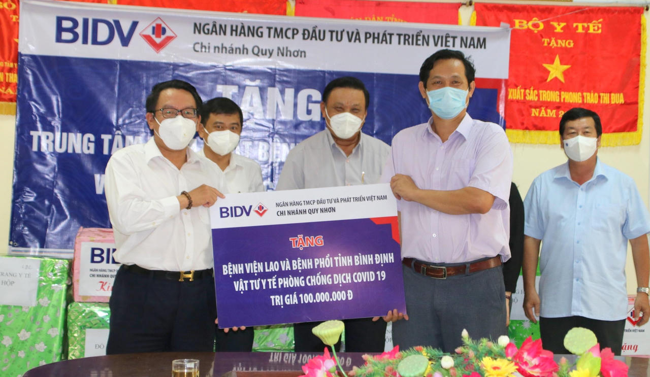 BIDV Quy Nhơn chung tay hỗ trợ Bình Định phòng, chống dịch COVID-19