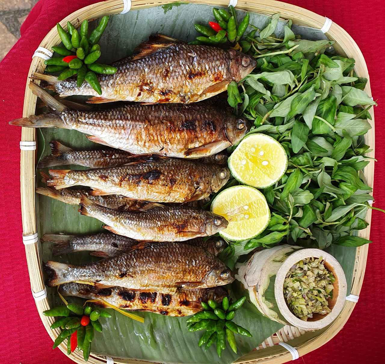 Về miền núi Quảng Ngãi, 'hít hà' món cá niên nướng than