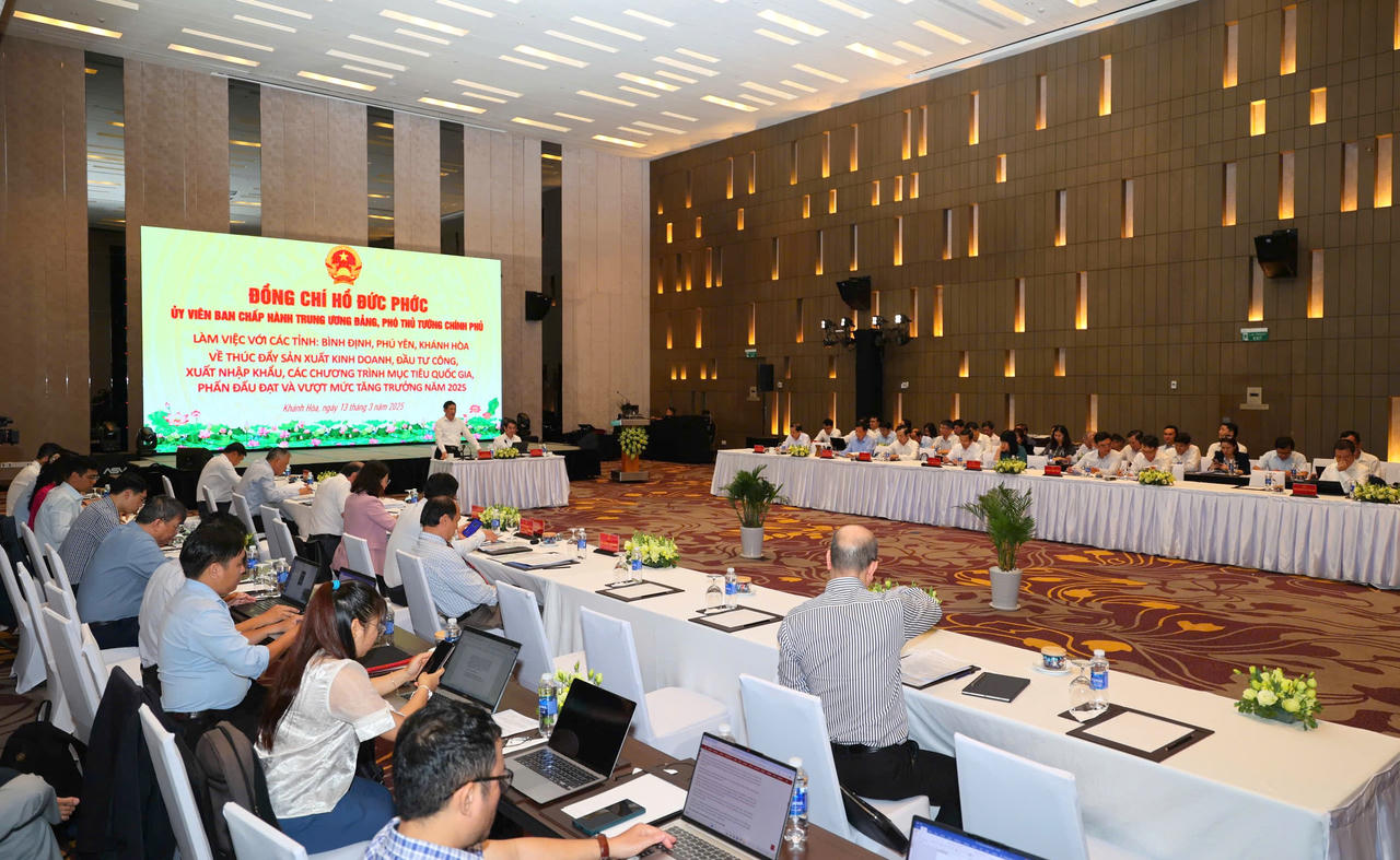 Phó Thủ tướng Hồ Đức Phớc làm việc với các tỉnh Khánh Hòa, Bình Định, Phú Yên 