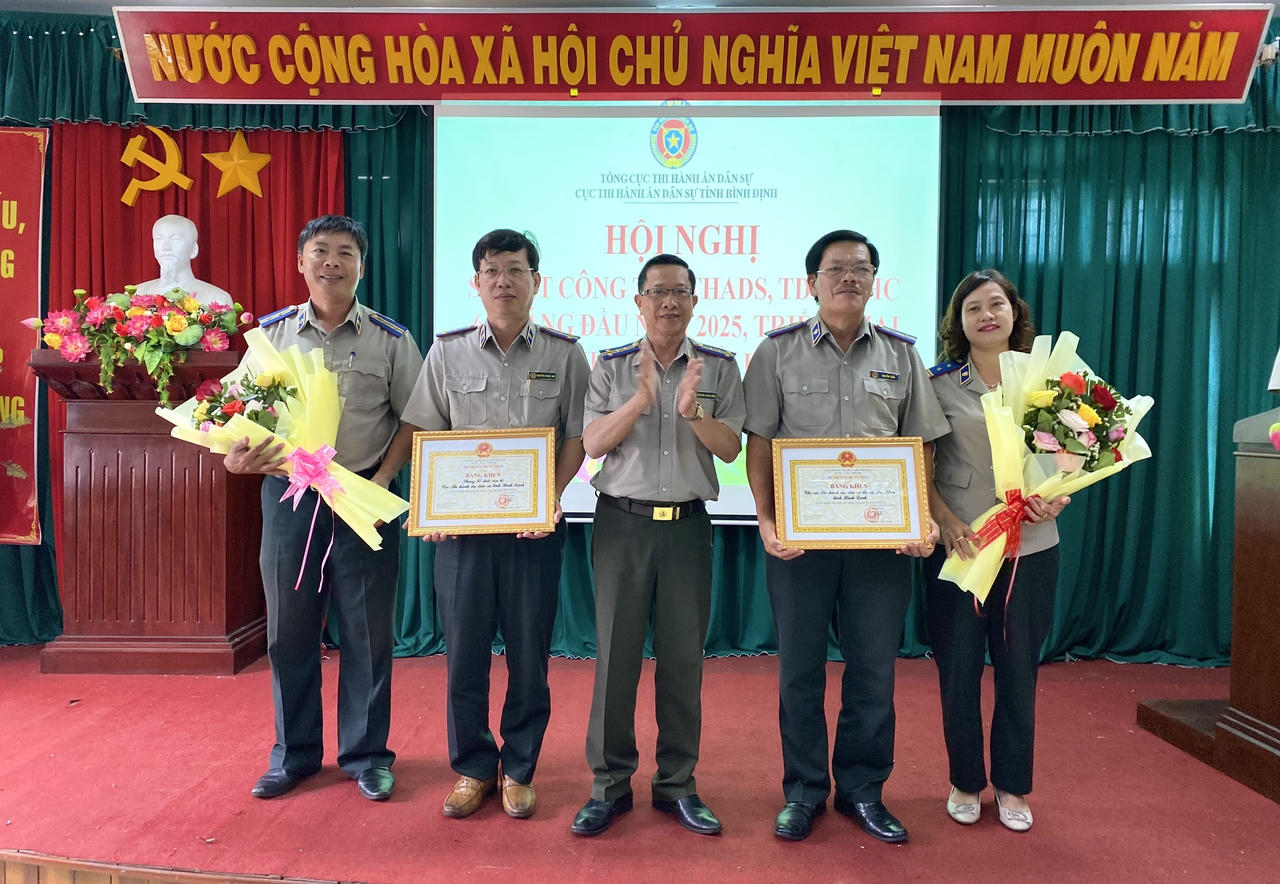 Thi hành án dân sự Bình Định tăng tỷ lệ về việc so với cùng kỳ