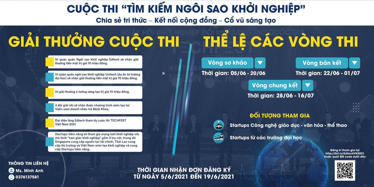 Khởi động Edtech Vietnam 2021 - Cuộc thi tìm kiếm ngôi sao khởi nghiệp