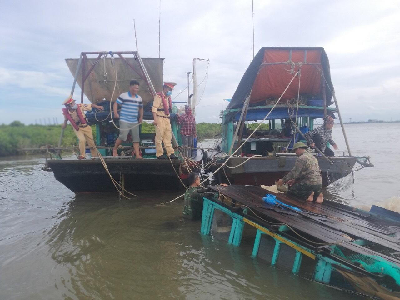 Cứu ngư dân gặp nạn trên vùng biển giáp ranh Quảng Ninh – Hải Phòng