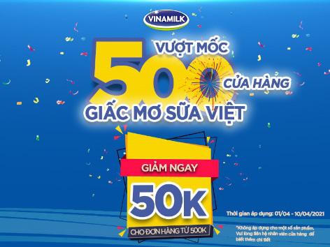 Vinamilk vượt mốc 500 cửa hàng mang tên Giấc Mơ Sữa Việt
