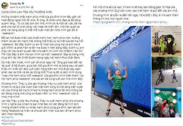 Chiến dịch online của Vinamilk góp thêm 31.000 ly sữa tặng trẻ em khó khăn