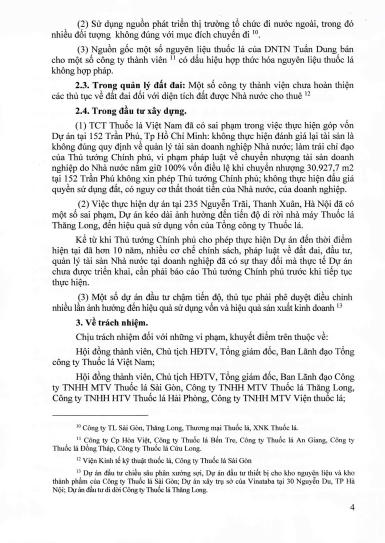 Vinataba chuyển nhượng trái pháp luật gần 3,1 ha đất "vàng" tại TP HCM