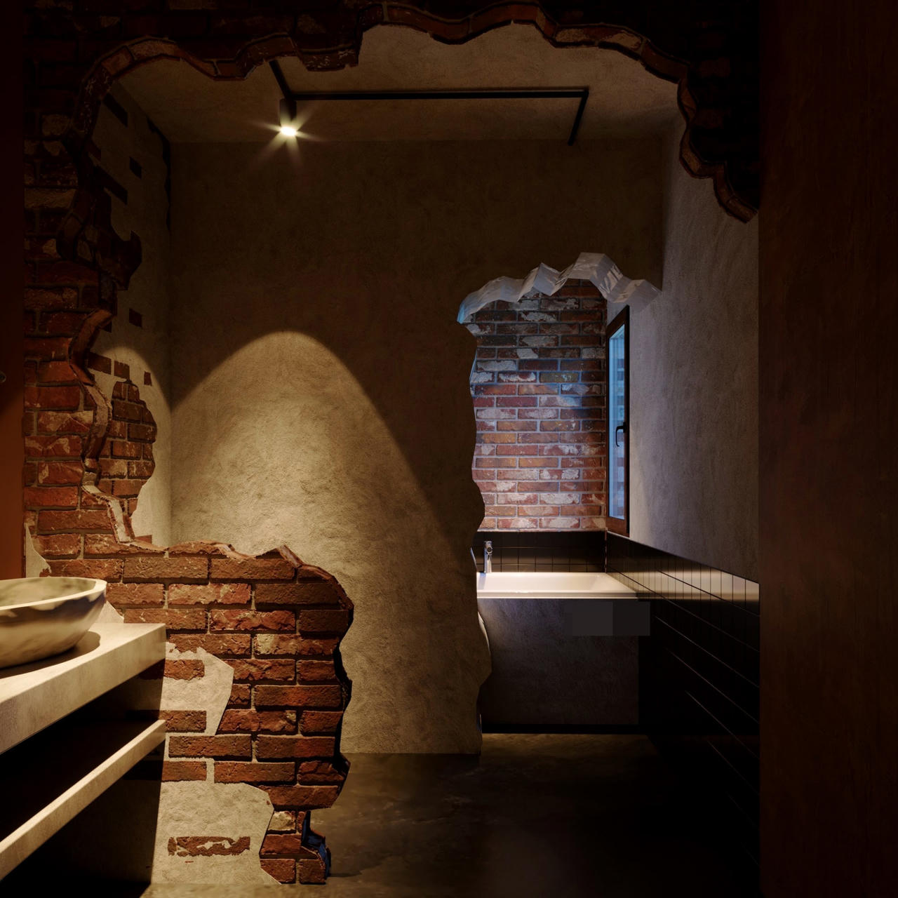 Chi 600 triệu cải tạo căn hộ chung cư cũ bị bỏ quên theo phong cách ‘loang lổ’