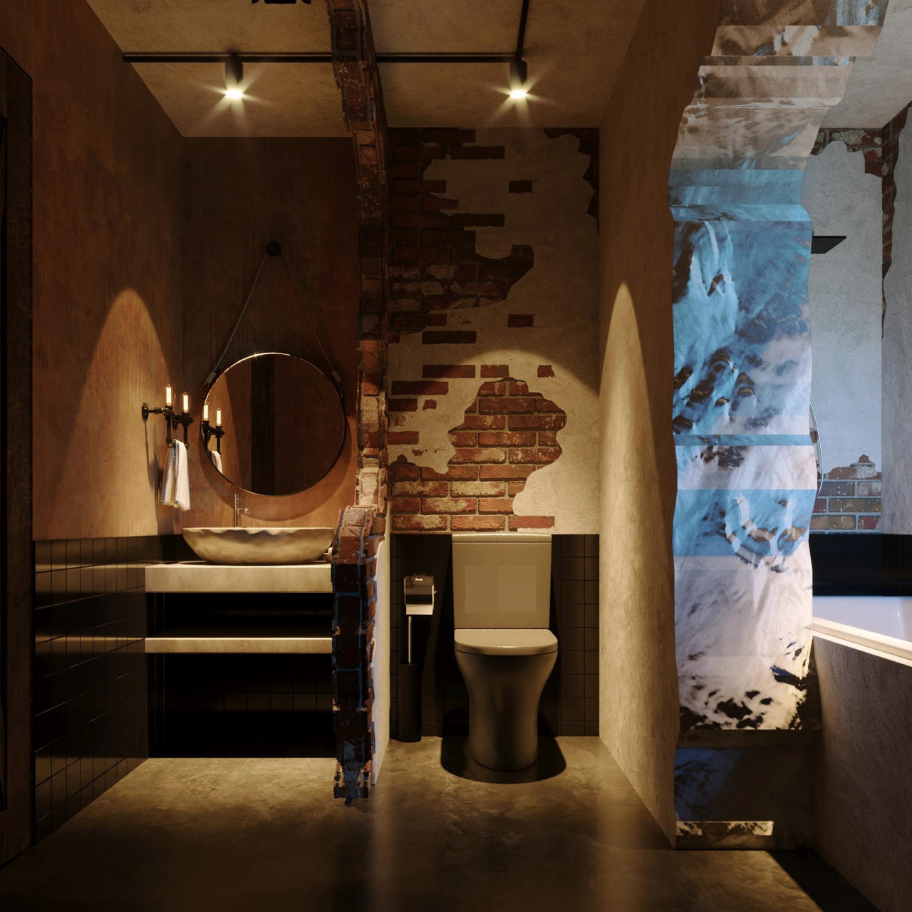 Chi 600 triệu cải tạo căn hộ chung cư cũ bị bỏ quên theo phong cách ‘loang lổ’