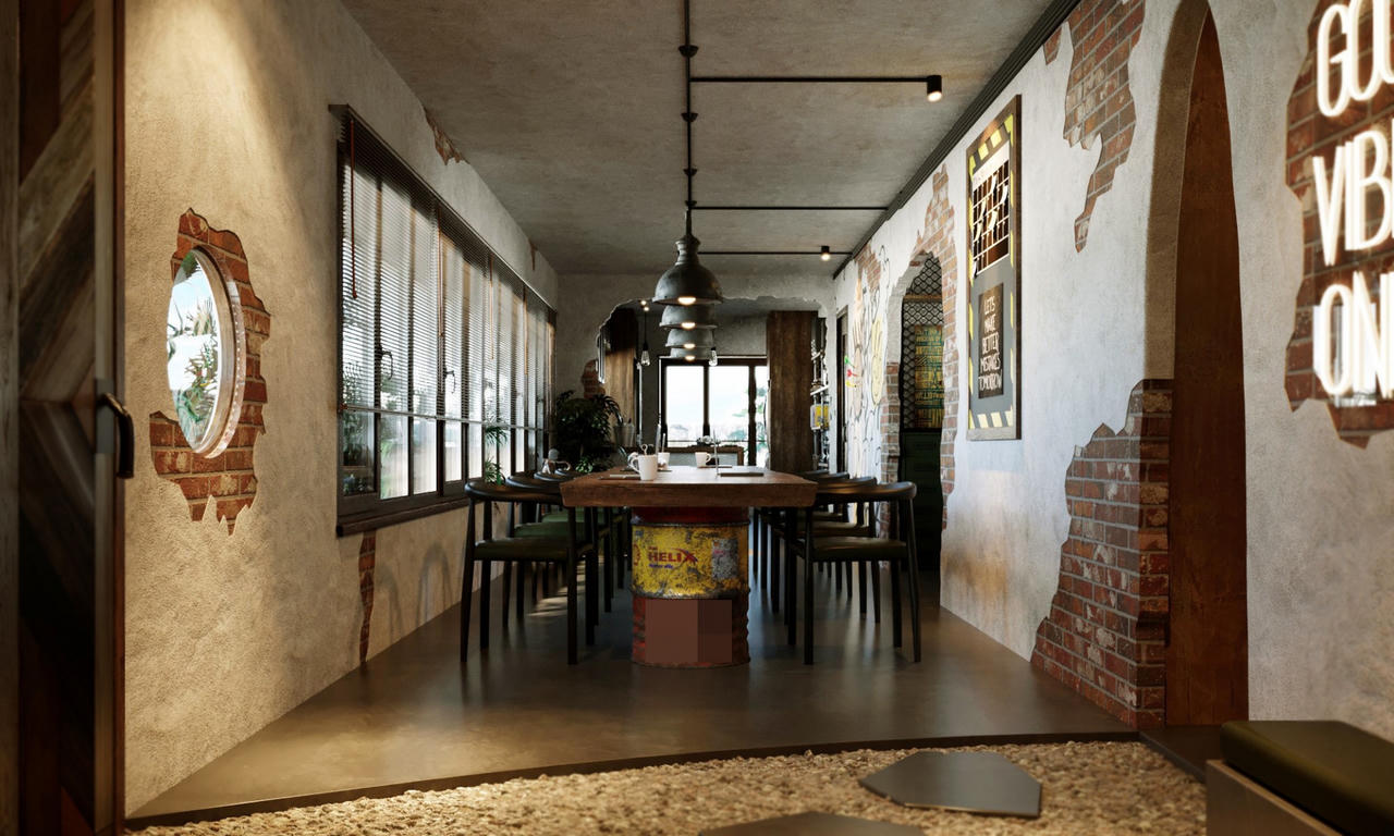 Chi 600 triệu cải tạo căn hộ chung cư cũ bị bỏ quên theo phong cách ‘loang lổ’