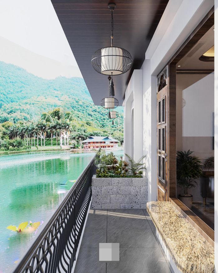 Biệt thự Đông Dương bên hồ mát mẻ, gió lộng cả ngày ở Hà Nội