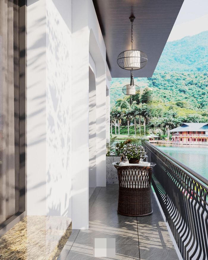 Biệt thự Đông Dương bên hồ mát mẻ, gió lộng cả ngày ở Hà Nội