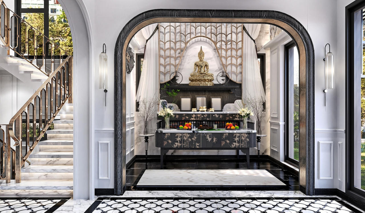 Mang phong cách Neo Classic vào căn villa rộng hơn 1000m2 giữa trung tâm Sài Gòn