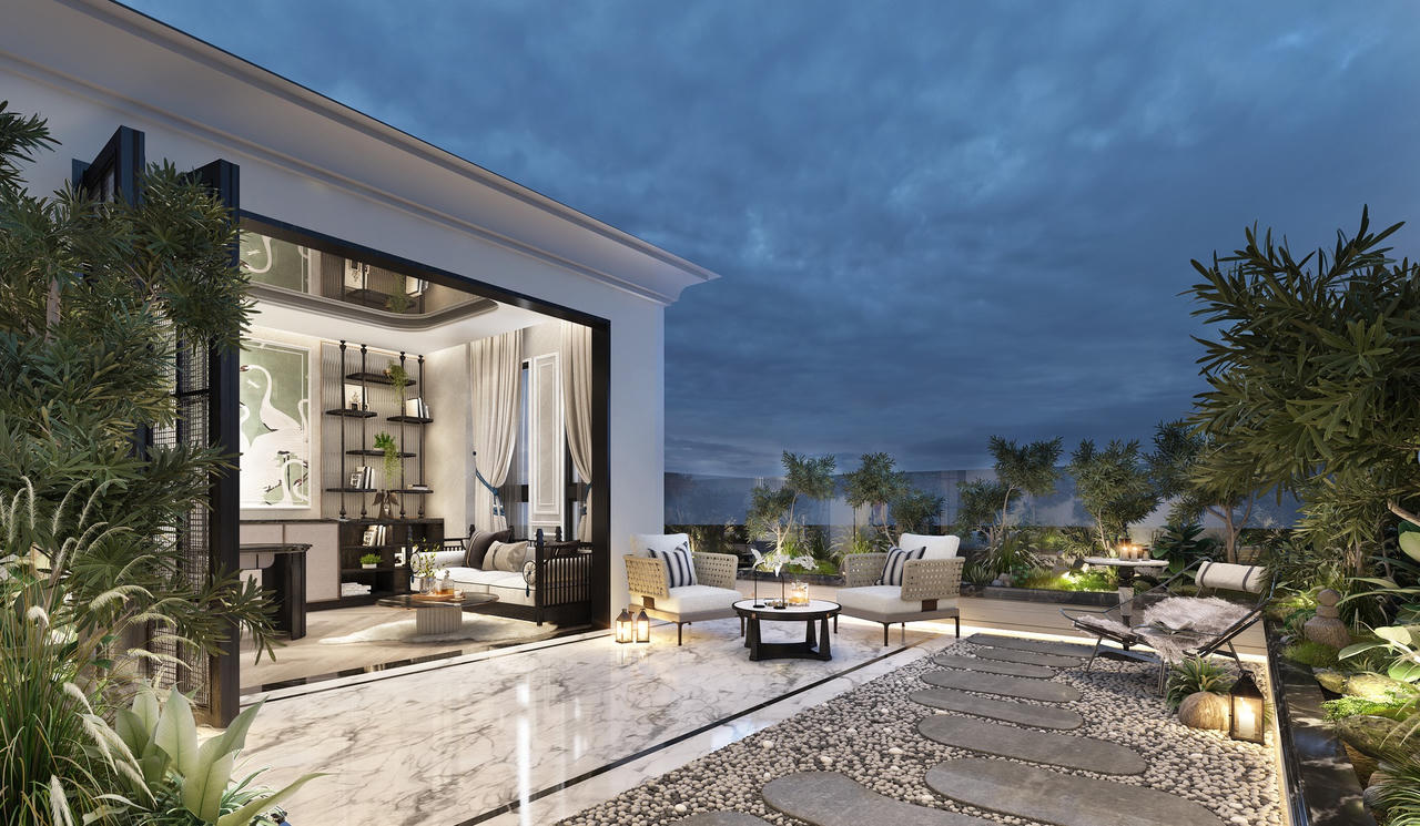 Mang phong cách Neo Classic vào căn villa rộng hơn 1000m2 giữa trung tâm Sài Gòn