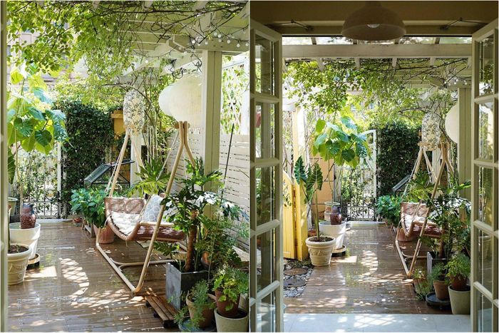 Mãn nhãn trước khu vườn 4 mùa hoa nở, cây cối tươi tốt quanh năm của cô gái 9x