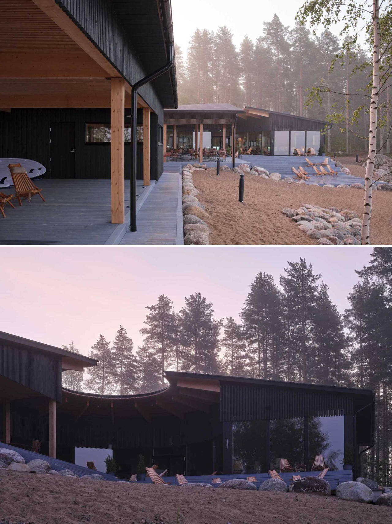  Thiết kế tương phản, độc đáo từ chất liệu gỗ