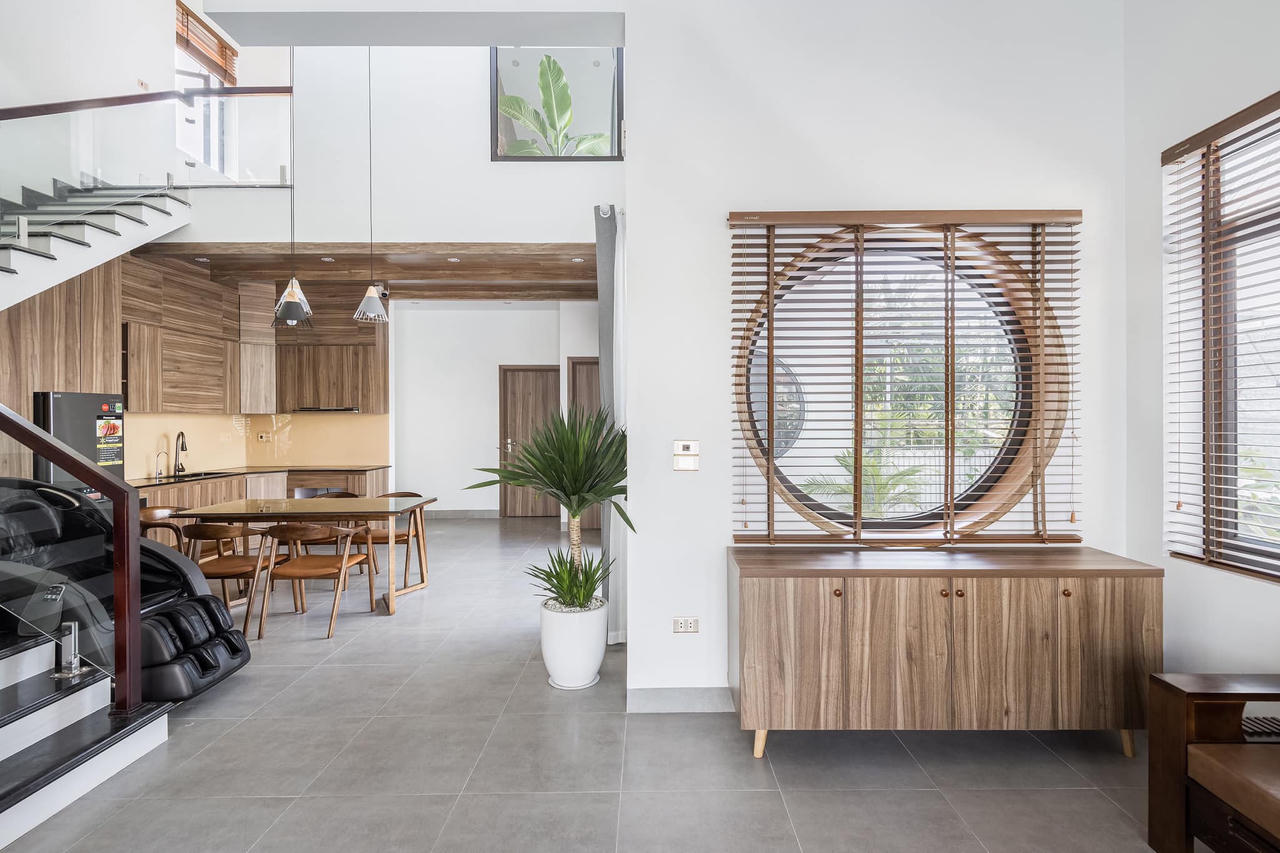 Ngôi nhà mang kiến trúc hiện đại của Nhật Bản và phong cách bình dị của làng quê Việt Nam