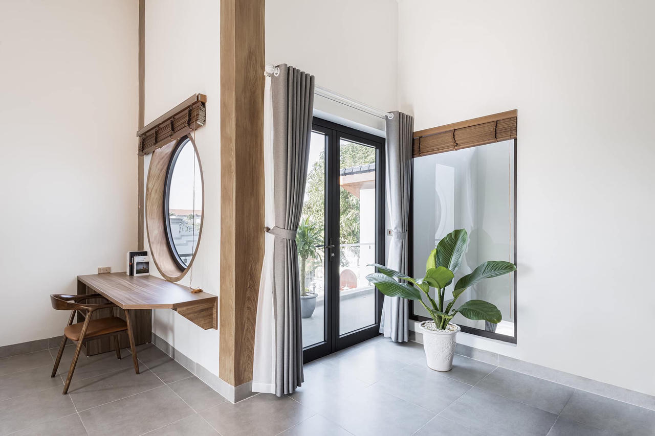 Ngôi nhà mang kiến trúc hiện đại của Nhật Bản và phong cách bình dị của làng quê Việt Nam