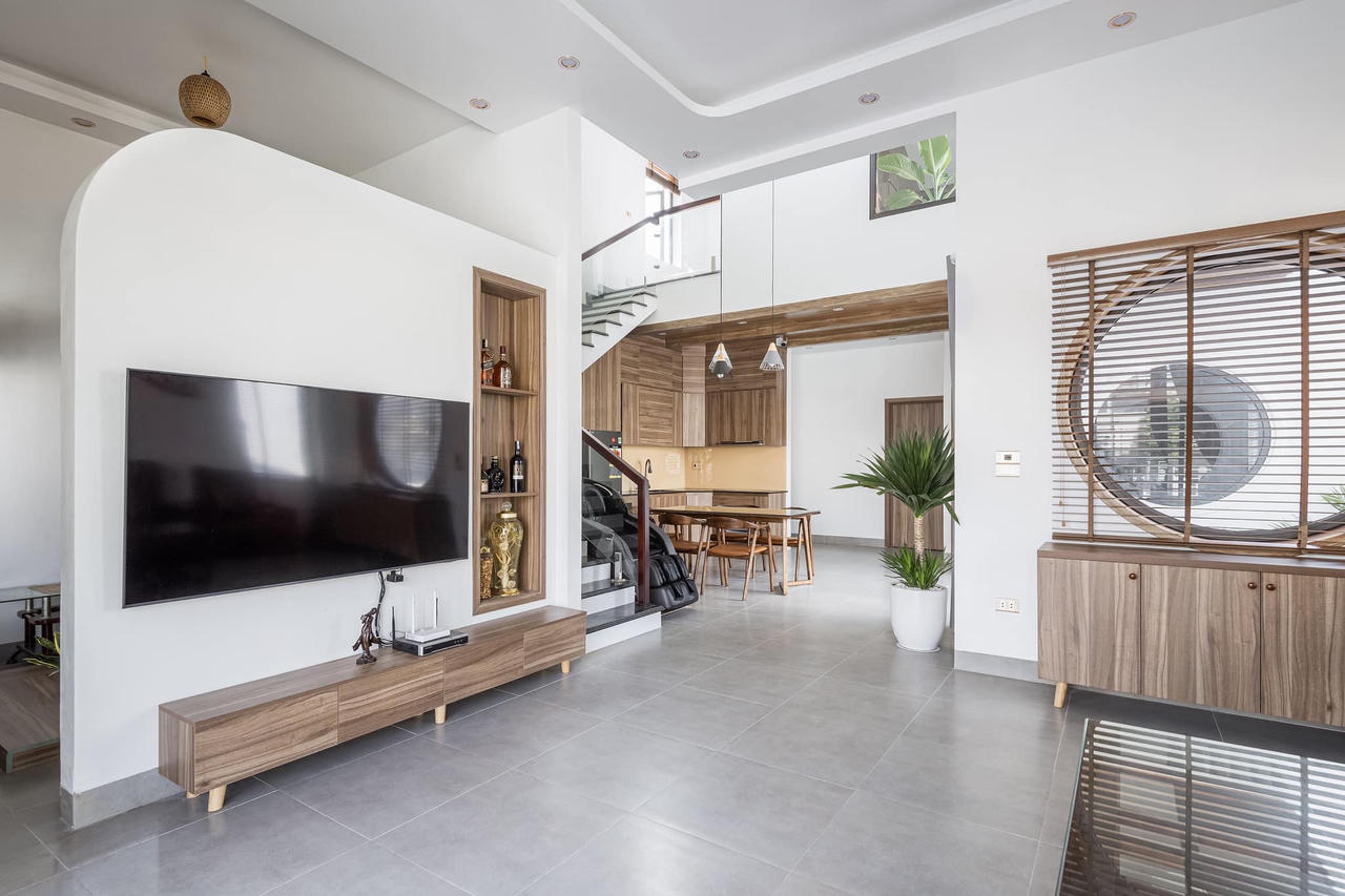 Ngôi nhà mang kiến trúc hiện đại của Nhật Bản và phong cách bình dị của làng quê Việt Nam