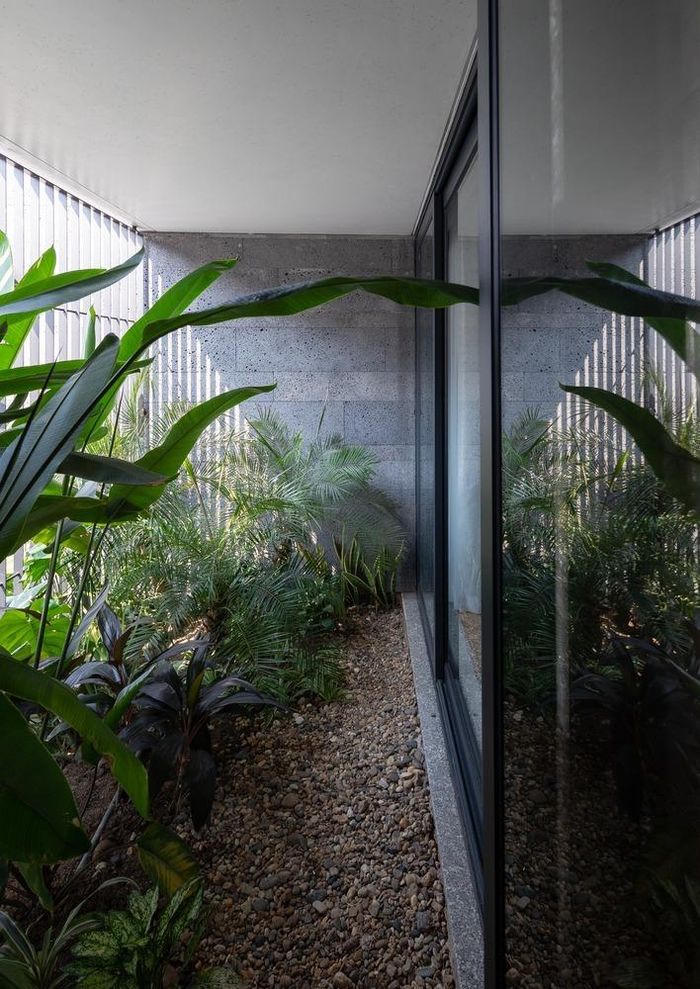 Nhà 400 m2 có vườn cây, hồ cá bên trong