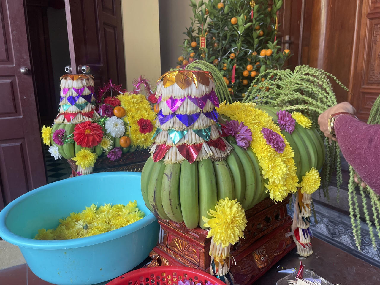 Độc đáo nghề kết Long mã tại Quảng Yên