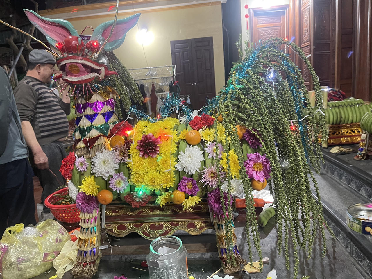 Độc đáo nghề kết Long mã tại Quảng Yên