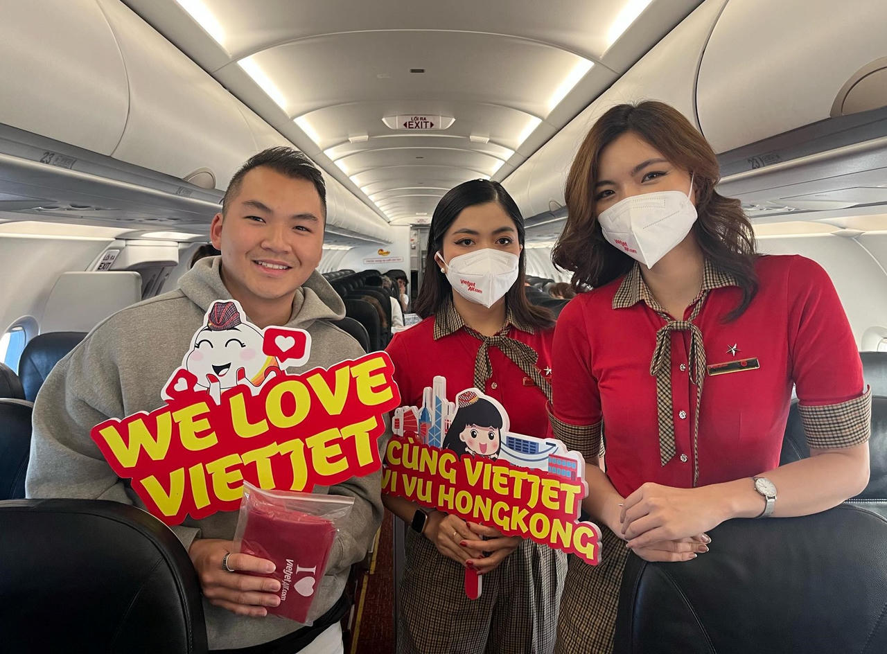 Vietjet chính thức nối lại đường bay thẳng Hồng Kông - TP HCM từ 10/2/2023