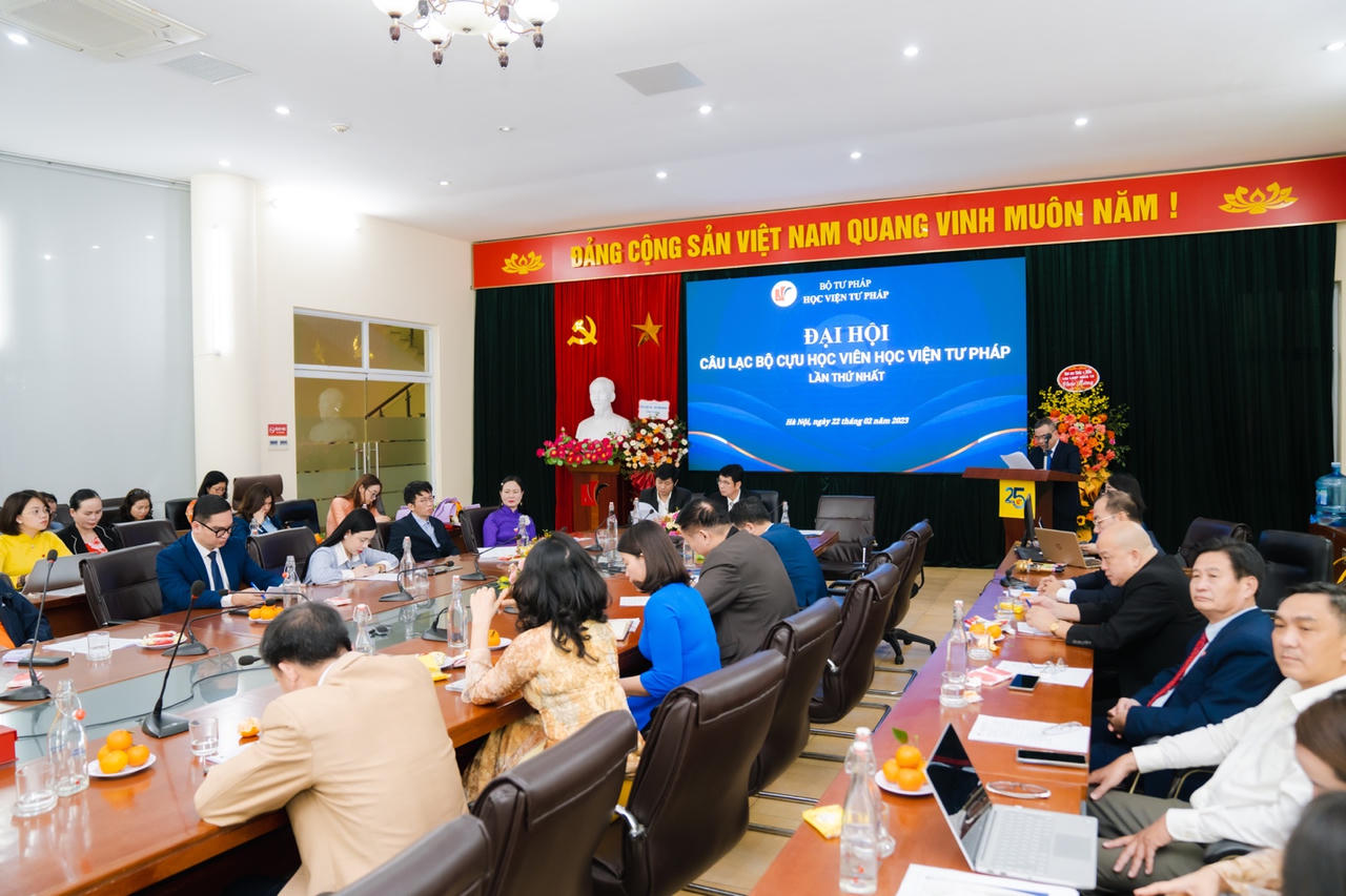 Học viện Tư pháp tổ chức thành công Đại hội Câu lạc bộ Cựu học viên