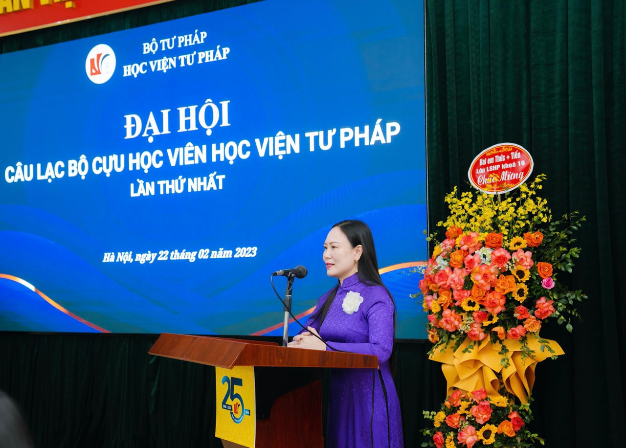 Học viện Tư pháp tổ chức thành công Đại hội Câu lạc bộ Cựu học viên