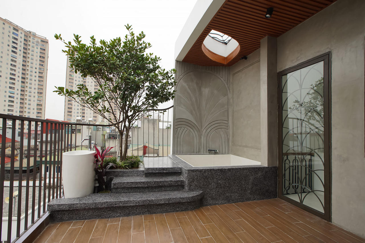 Mảnh đất méo, rộng 44m2 hóa không gian nghỉ dưỡng cực chill cho gia đình nhỏ