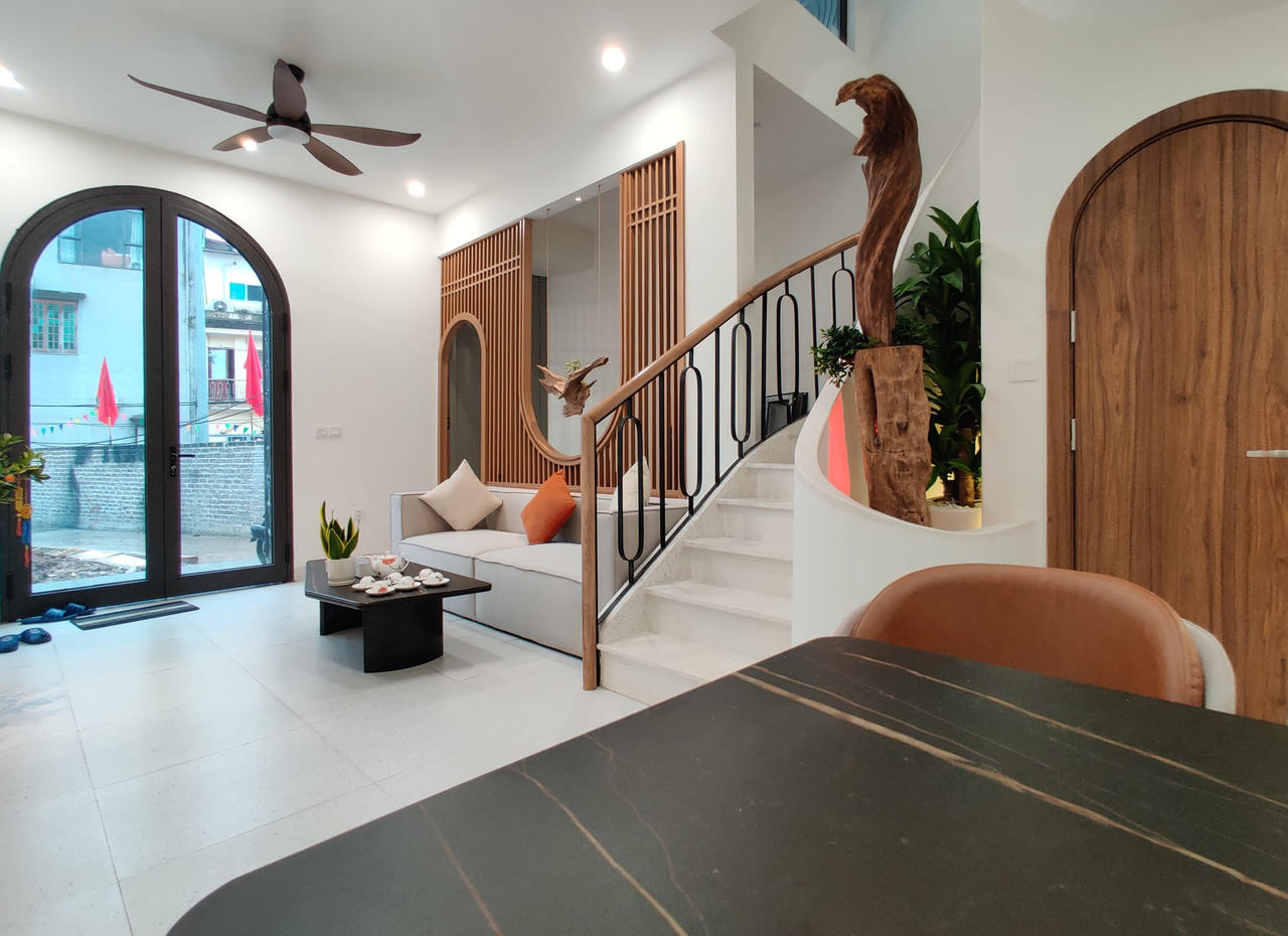 Mảnh đất méo, rộng 44m2 hóa không gian nghỉ dưỡng cực chill cho gia đình nhỏ